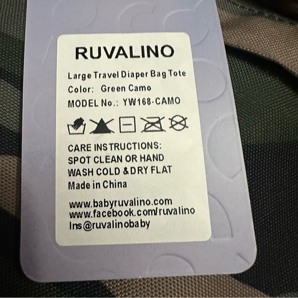 Ruvlino Camouflage Baby Bag - Picture 4 of 7